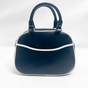 John Galt Navy Top Handle Purse